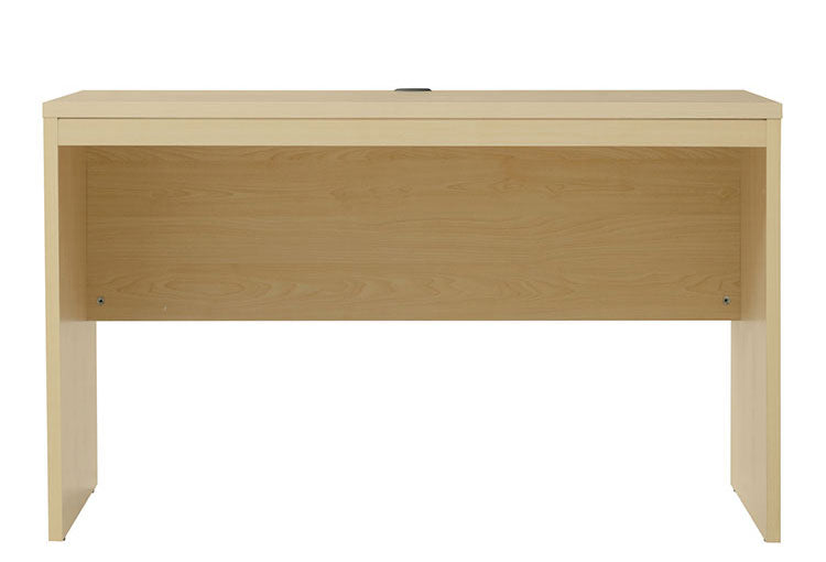 ワークデスク 幅120cm パソコンデスク コード穴付き ナチュラル 木目調 デスク 机 勉強机 リモートワーク 在宅 巾木避け 壁寄せ シンプル PCデスク 学習机 テレワーク 在宅勤務 学習デスク 巾木よけ(代引不可)