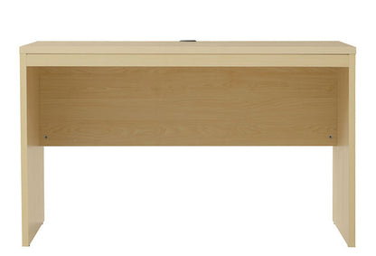 ワークデスク 幅120cm パソコンデスク コード穴付き ナチュラル 木目調 デスク 机 勉強机 リモートワーク 在宅 巾木避け 壁寄せ シンプル PCデスク 学習机 テレワーク 在宅勤務 学習デスク 巾木よけ(代引不可)