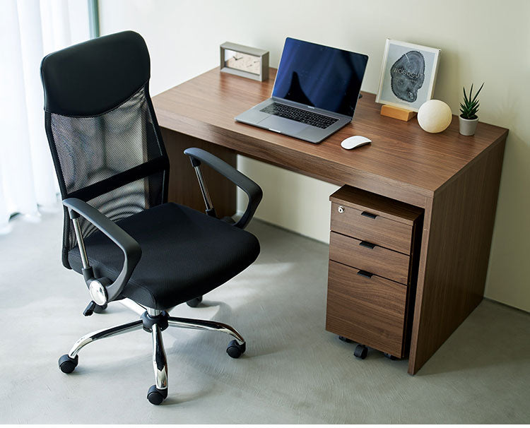 デスクワゴン 引き出し キャスター付き 鍵付き 木目調 ファイル収納 A4サイズ 収納ワゴン 省スペース コンパクト インワゴン リモートワーク 在宅 収納家具 3段 テレワーク 会社 オフィス 幅31cm(代引不可)