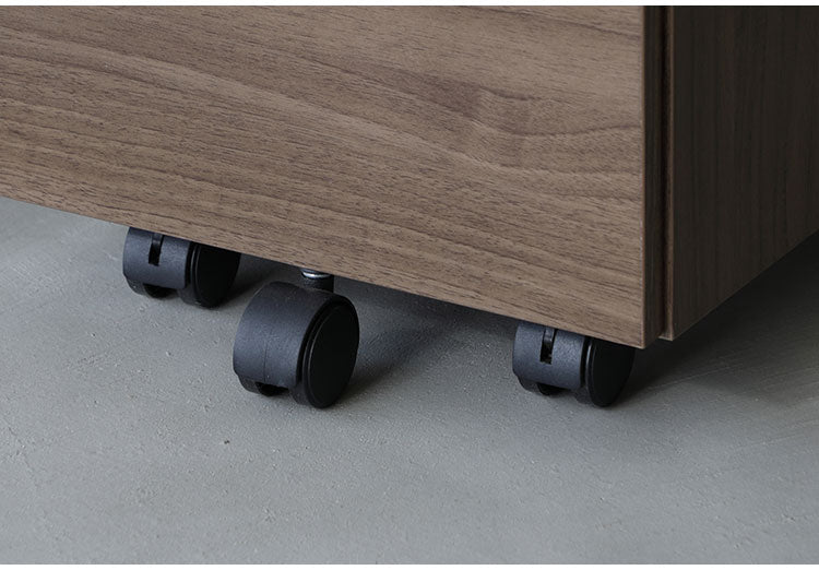 デスクワゴン 引き出し キャスター付き 鍵付き 木目調 ファイル収納 A4サイズ 収納ワゴン 省スペース コンパクト インワゴン リモートワーク 在宅 収納家具 3段 テレワーク 会社 オフィス 幅31cm(代引不可)