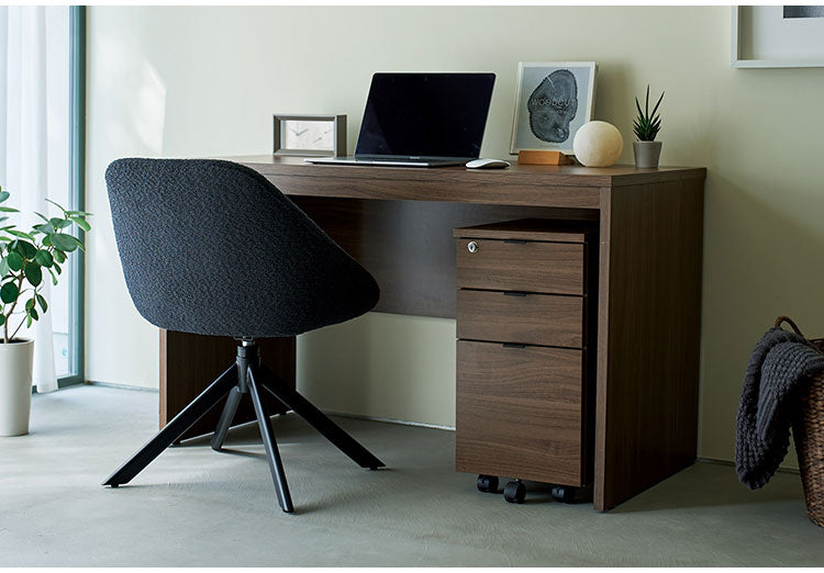 デスクワゴン 引き出し キャスター付き 鍵付き 木目調 ファイル収納 A4サイズ 収納ワゴン 省スペース コンパクト インワゴン リモートワーク 在宅 収納家具 3段 テレワーク 会社 オフィス 幅31cm(代引不可)