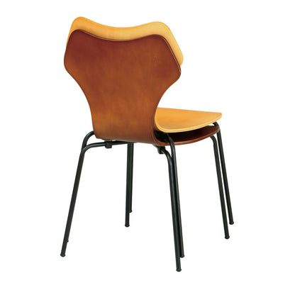 イグレックチェア ブラウン ナチュラル ダイニングチェア 積み重ね おしゃれ シンプル スタイリッシュ デザインチェア リビング ダイニング カフェ 飲食店 インテリア(代引不可)