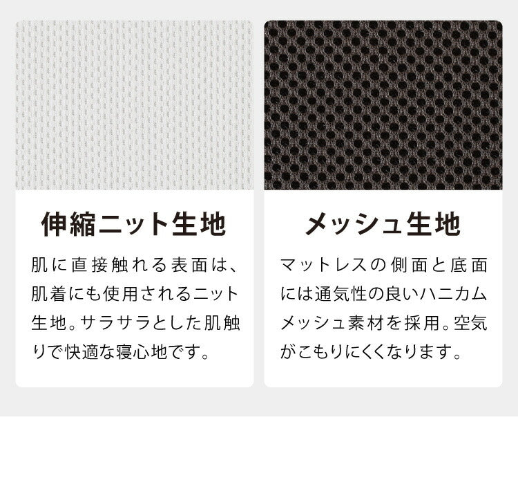 アキレス 日本製 高反発 マットレス ダブル メッシュ 折りたたみ ニット生地 厚さ8cm ウレタン 国産 ノンコイル 硬め 体圧分散 寝返り(代引不可)