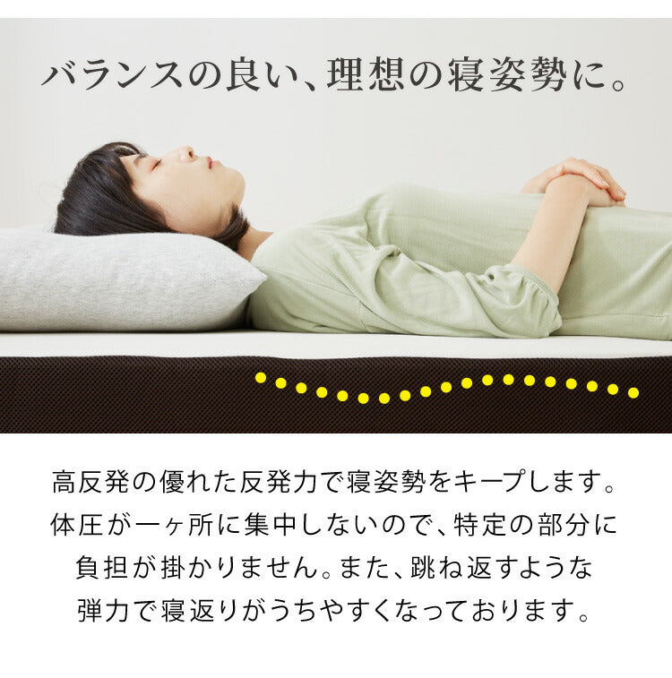 アキレス 日本製 高反発 マットレス ダブル メッシュ 折りたたみ ニット生地 厚さ8cm ウレタン 国産 ノンコイル 硬め 体圧分散 寝返り(代引不可)