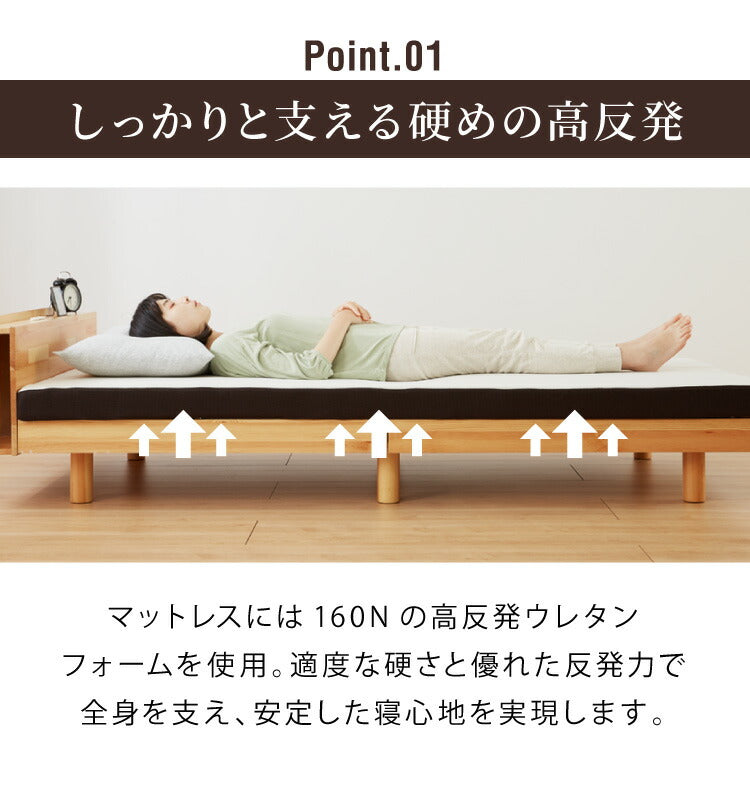 アキレス 日本製 高反発 マットレス セミダブル メッシュ 折りたたみ ニット生地 厚さ8cm ウレタン 国産 ノンコイル 硬め 体圧分散 寝返り(代引不可)