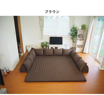 アキレス Achilles 日本製 クッション U字タイプ コの字 ソファ コーナーソファ こたつソファ 背もたれ付き クッション付き(代引不可)