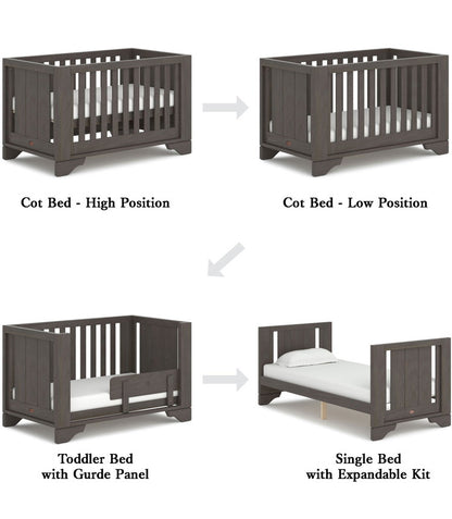 BOORI ベビーベッド イートン 単品 Boori ブーリ キッズベッド 添い寝ベッド 子供用ベッド 長く使える おしゃれ ハイタイプ ひとり寝 ガード 赤ちゃん 新生児 赤ちゃんベッド すのこ 大人までベッド(代引不可)