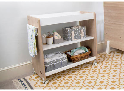 BOORI おむつ交換台 ナッティ Boori ブーリ おむつ交換スペース 3段ラック ダイパーチェンジテーブル ベビーベッド リビングラック 子供部屋収納 おむつ交換 ベビー用品 オムツ交換台 おむつ台(代引不可)