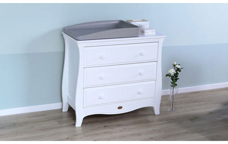 BOORI 3段チェスト スレイ Boori ブーリ リビングチェスト 衣装ケース 引き出し 収納ボックス 収納ケース 収納棚 ケース 収納 おしゃれ おむつ交換台 衣類収納 白 ウッドラック 北欧 インテリア(代引不可)