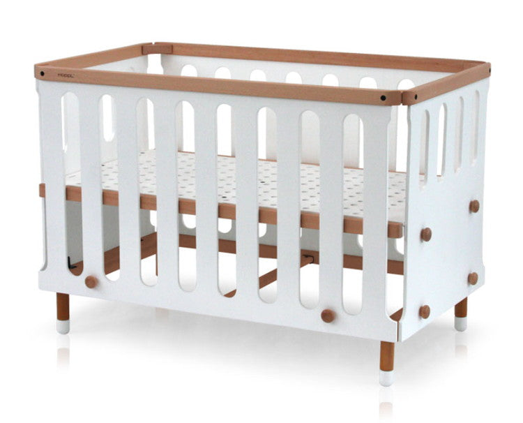Hoppl bebed baby ホップル べベッド ベビー ベビーベッド 天然木 ミニ 幅124 赤ちゃん ベッド 赤ちゃん用 おしゃれ 北欧 韓国 かわいい ベッドフレーム フレームのみ 白 木製(代引不可)