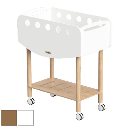 Hoppl bebed newborn べベッド ホップル ベビーベッド ニューボーン キャスター付き おしゃれ 北欧 ベッドフレーム 簡易ベッド おむつ台 韓国 白 天然木 木製(代引不可)