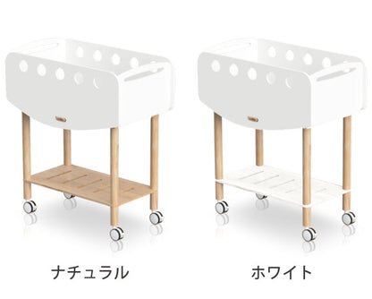 Hoppl bebed newborn べベッド ホップル ベビーベッド ニューボーン キャスター付き おしゃれ 北欧 ベッドフレーム 簡易ベッド おむつ台 韓国 白 天然木 木製(代引不可)