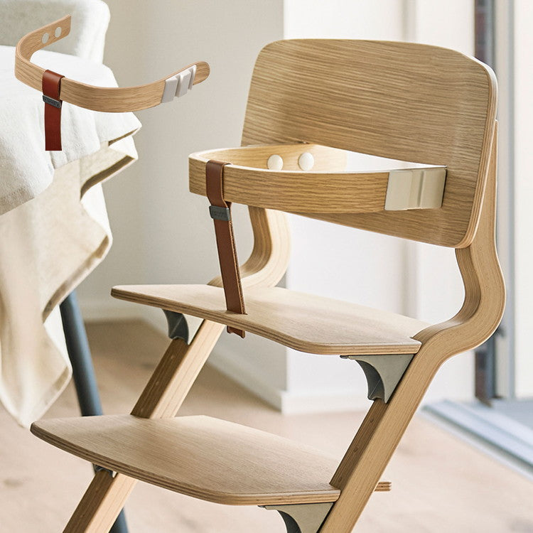 セーフティーバー ハイチェア ベビーチェア 椅子 キッズ家具 Louie ルーイー 背もたれ 背板 足置き 木材 デザイン 高級感 おしゃれ ベビー家具 ベビールーム 赤ちゃん オーク ナチュラル(代引不可)