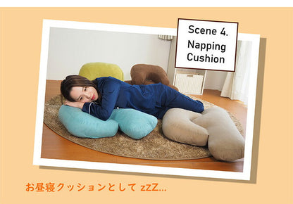 アキレス Achilles THE UDERAKU ウデラク 背もたれクッション ごろ寝クッション 腕まくら ブラウン ベージュ グリーン サックス スマートフォンクッション(代引不可)