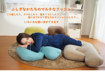 アキレス Achilles THE UDERAKU ウデラク 背もたれクッション ごろ寝クッション 腕まくら ブラウン ベージュ グリーン サックス スマートフォンクッション(代引不可)