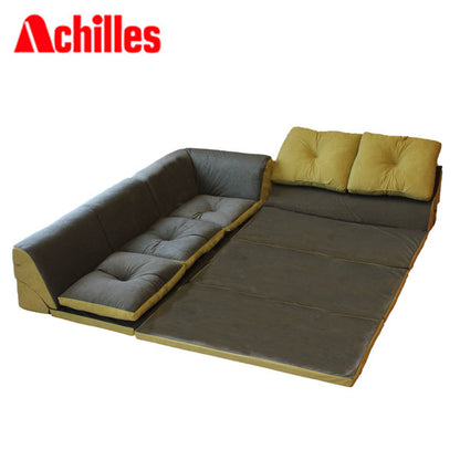 アキレス Achilless 日本製 コーナーソファー ソファセット マット付き コタツソファ 背もたれ こたつソファ ローソファ フロアソファ ラグ コーナーソファ ソファ スウェード生地 (代引不可)
