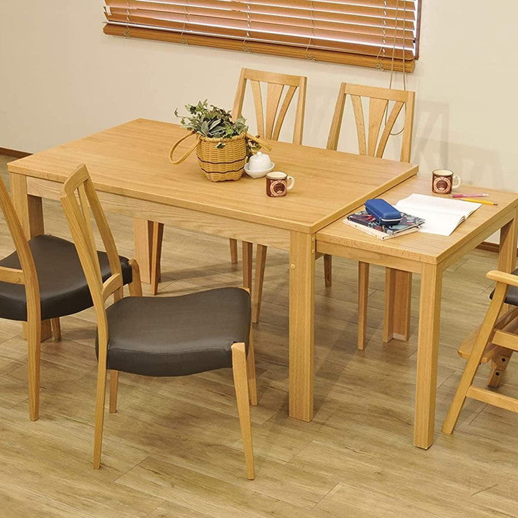 アルボル YUME2 伸長式ダイニング テーブル ナチュラル ブラウン 来客 調整 オーク材 北欧 幅130cm 奥行80cm 高さ71cm おしゃれ あたたかみ シンプル スぺパ スペースパフォーマンス(代引不可)