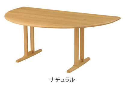 アルボル YUME2 ダイニングテーブル T テーブル 机 丸テーブル ナチュラル ブラウン オーク材 北欧 幅160cm 奥行100cm 高さ71cm おしゃれ あたたかみ シンプル(代引不可)