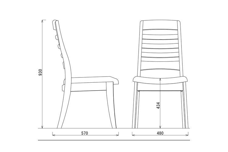 【2脚セット】 アルボル CCM4 030 ダイニングチェア チェア イス 椅子 オーク材 NA BR GR ナチュラル ブラウン グリーン 木目 お手入れ簡単 幅48cm 奥行57cm 高さ93cm(代引不可)