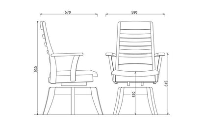 アルボル CCM4 030A ダイニングチェア チェア イス 椅子 回転式 オーク材 NA BR GR ナチュラル ブラウン グリーン 木目 幅55cm 奥行57cm 高さ93cm(代引不可)