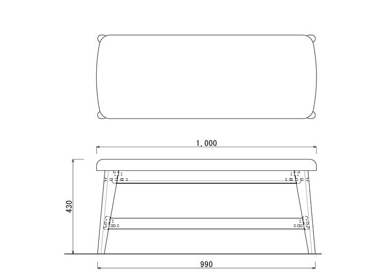 アルボル CCM4 ダイニングベンチ チェア ベンチ イス 椅子 100cm ホワイト ブラウン ナチュラル カバーリング ベージュ オレンジ グリーン ブラウン グレー オーク材 木目 幅100cm 奥行38cm 高さ43cm(代引不可)