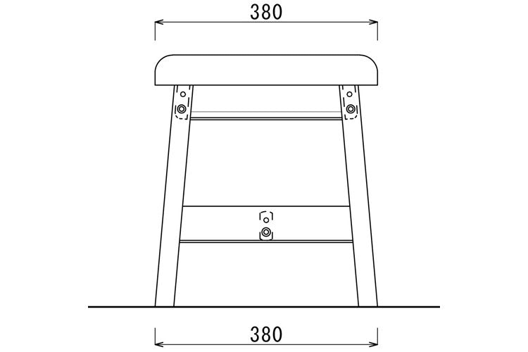 アルボル CCM4 ダイニングベンチ チェア ベンチ イス 椅子 100cm ホワイト ブラウン ナチュラル カバーリング ベージュ オレンジ グリーン ブラウン グレー オーク材 木目 幅100cm 奥行38cm 高さ43cm(代引不可)