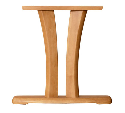 アルボル CCM4 ダイニングテーブル テーブル 机 2本脚 NA BR ナチュラル ブラウン オーク材 木目 ラバーウッド材 幅125cm 奥行75cm 高さ71cm 無垢 無垢材 おしゃれ あたたかみ シンプル(代引不可)