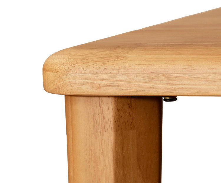 アルボル CCM4 ダイニングテーブル テーブル 机 2本脚 NA BR ナチュラル ブラウン オーク材 木目 ラバーウッド材 幅125cm 奥行75cm 高さ71cm 無垢 無垢材 おしゃれ あたたかみ シンプル(代引不可)