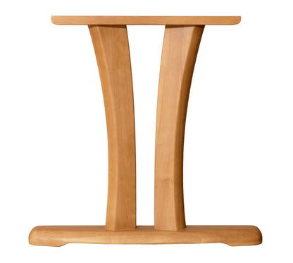 アルボル CCM4 ダイニングテーブル テーブル 机 2本脚 NA BR ナチュラル ブラウン オーク材 木目 ラバーウッド材 幅165cm 奥行85cm 高さ71cm 無垢 無垢材 おしゃれ あたたかみ シンプル(代引不可)