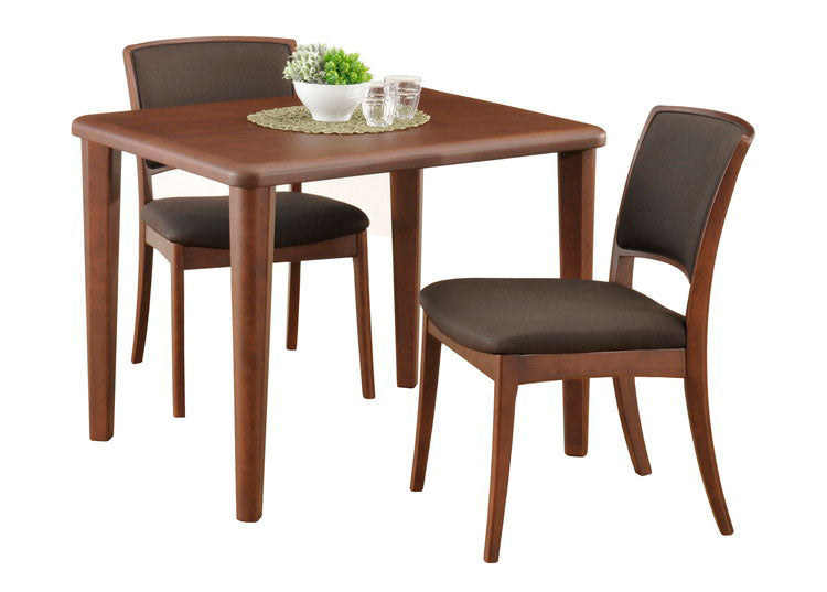 アルボル CCM4 ダイニングテーブル テーブル 机 4本脚 NA BR ナチュラル ブラウン オーク材 木目 ラバーウッド材 幅90cm 奥行75cm 高さ71cm 無垢 無垢材 おしゃれ あたたかみ シンプル(代引不可)