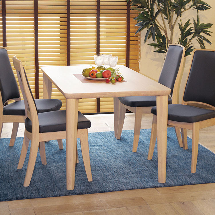 アルボル CCM4 ダイニングテーブル テーブル 机 4本脚 ホワイト オーク材 木目 ラバーウッド材 幅90cm 奥行75cm 高さ71cm 無垢 無垢材 おしゃれ あたたかみ シンプル スタイリッシュ(代引不可)