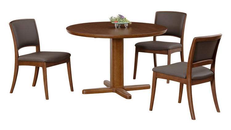 アルボル CCM4 ダイニングテーブル ラウンドテーブル テーブル 机 1本脚 110パイ 高さ71cm 丸テーブル ナチュラル オーク材 木目 ラバーウッド材 船底型 幅110cm 奥行110cm 高さ71cm(代引不可)