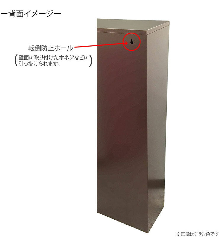 筑波産商 YY-WSB-72 ダストボックス BN/WH 収納 ごみ入れ くず入れ ボックス 箱付き 片付け 分別 断捨離 生ごみ(代引不可)