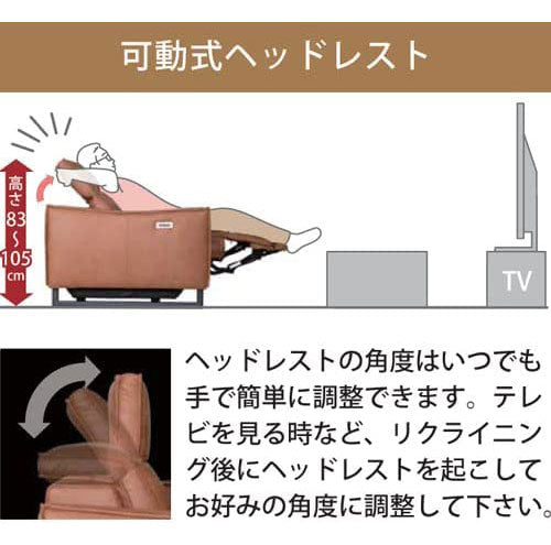 【筑波産商 グロック 電動ソファ 3P 】 電動モーション 3人掛け ソファ ソファー リラックスチェア チェア チェアー いす リビング 電動ソファー 電動リクライニングソファ リクライニングソファ(代引不可)