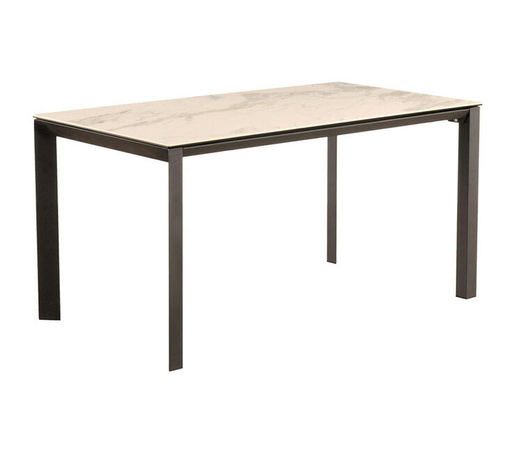 【筑波産商 グラナダ 150×80 テーブル】 セラミック天板 おしゃれ かっこいい モノトーン ヴィンテージ モダン(代引不可)