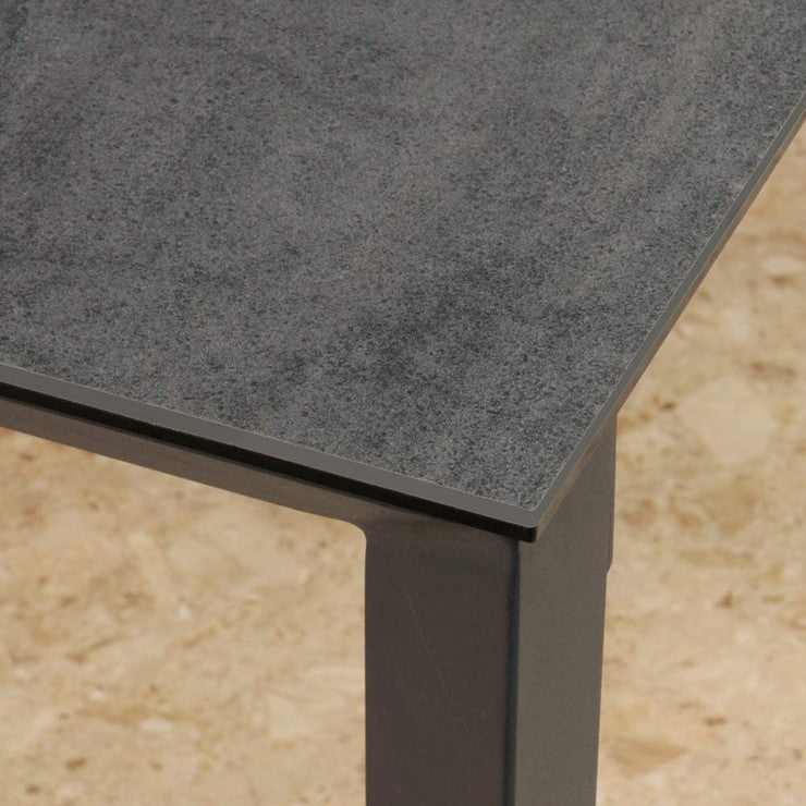 【筑波産商 グラナダ 150×80 テーブル】 セラミック天板 おしゃれ かっこいい モノトーン ヴィンテージ モダン(代引不可)