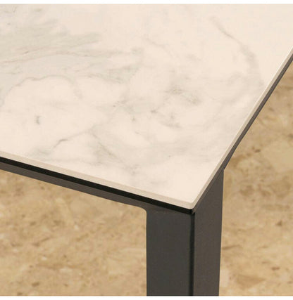 【組立設置無料】【筑波産商 グラナダ 165×90 テーブル】 セラミック天板 おしゃれ かっこいい モノトーン ヴィンテージ モダン つくえ 机 台所 西海岸 四角(代引不可)