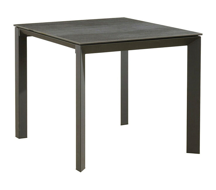 【筑波産商 グラナダ 90×80 テーブル】 セラミック天板 おしゃれ かっこいい モノトーン ヴィンテージ モダン(代引不可)