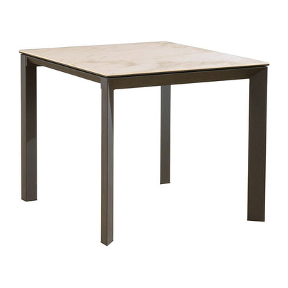 【筑波産商 グラナダ 90×80 テーブル】 セラミック天板 おしゃれ かっこいい モノトーン ヴィンテージ モダン(代引不可)