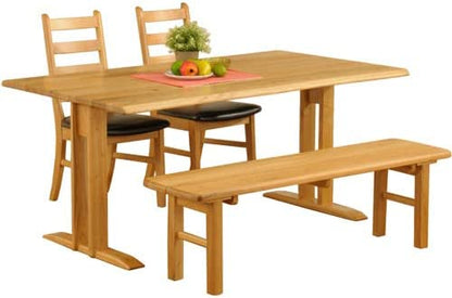 【筑波産商 ロダン ダイニングテーブル 2本脚 幅140cm 】 テーブル デスク 机 リビングテーブル つくえ ダイニングテーブル 天然木 ナチュラル リビング ダイニング パソコンデスク キッチン(代引不可)