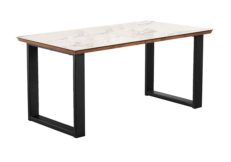 筑波産商 Pantes ダイニングテーブル セラミック 幅150cm 奥行き80cm 150×80 四角脚 セラミックテーブル 四角形 おしゃれ 4本脚 北欧 ヴィンテージ 4人(代引不可)