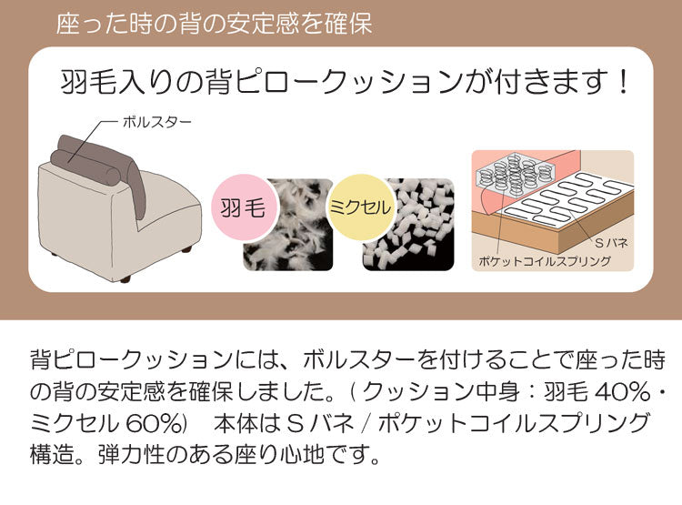 【筑波産商 パノラマ12 ミドルソファ 木製脚 】 ソファ ソファー リラックスチェア チェア チェアー いす リビング カスタマイズ 組み合わせ カウチソファ コーナーソファ リビングソファ(代引不可)
