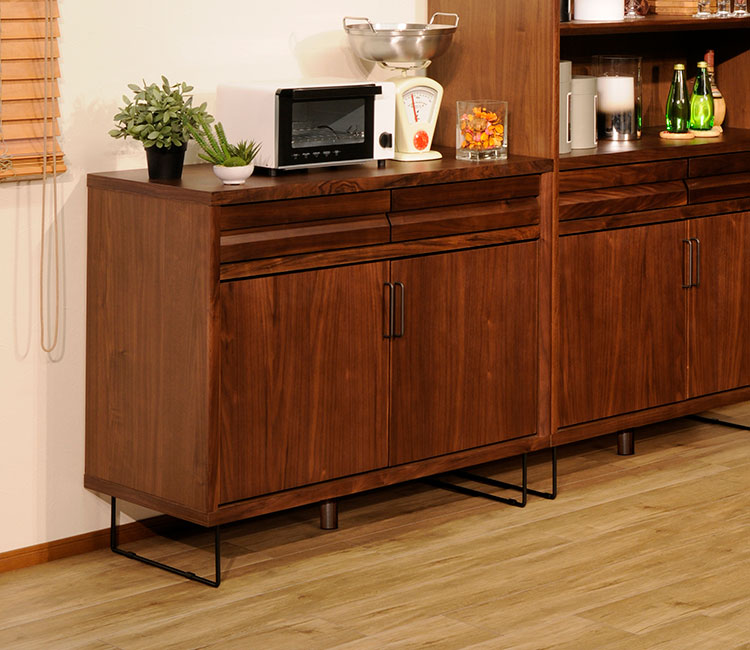 【組立設置無料】日本製 国産 カウンター SEEK 幅105cm 収納 木製 モダン おしゃれ チェスト 北欧 アンティーク コンパクト 扉 大容量 食器棚 キッチンボード キッチンカウンター(代引不可)