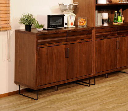 【組立設置無料】日本製 国産 カウンター SEEK 幅105cm 収納 木製 モダン おしゃれ チェスト 北欧 アンティーク コンパクト 扉 大容量 食器棚 キッチンボード キッチンカウンター(代引不可)