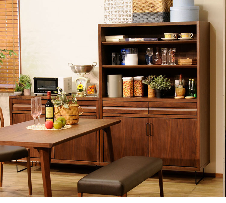 【組立設置無料】日本製 国産 キャビネット SEEK 幅105cm 木製 モダン おしゃれ 北欧 アンティーク コンパクト 扉 大容量 食器棚 リビングボード リビング 収納(代引不可)