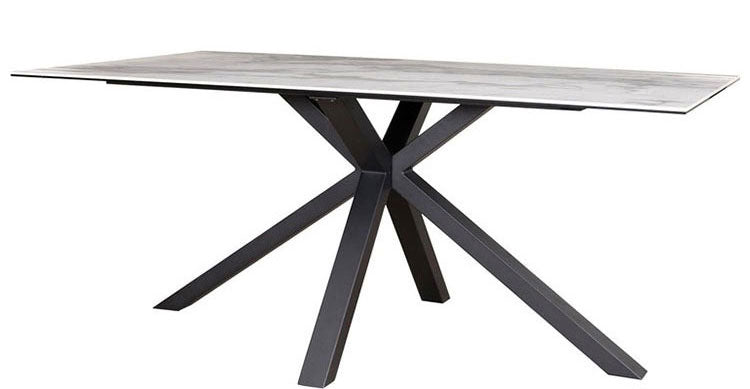 筑波産商 ダイニングテーブル セラミック天板 TK ホワイトクォーツ 165×90×72 Brescia 幅165cm テーブル デスク 机 リビングテーブル つくえ ダイニングテーブル(代引不可)