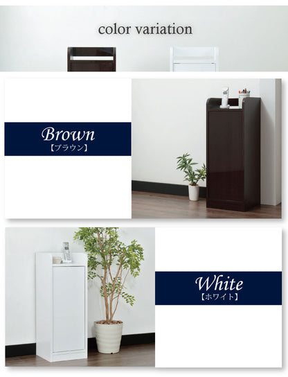 電話台 ファックス台 ラック キャビネット プリンター台 FAX台 モデム収納 ルーター収納 リビング収納 北欧 木製 おしゃれ スリム コンパクトブラウン ホワイト 整理 隙間収納 鏡面仕上げモデム収納 (代引不可)