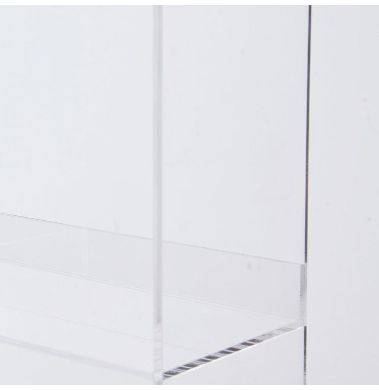 アクリル シューズラック 3段×2個組 透明 見せる収納 シューズケース シューズボックス スニーカーラック コレクションケース ディスプレイラック シンプル おしゃれ(代引不可)