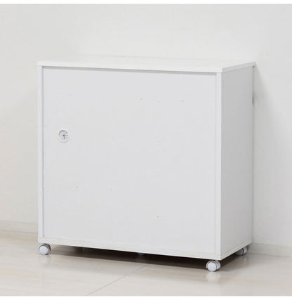 キッチンカウンター 完成品 幅82 レンジワゴン 間仕切り 背面化粧仕上げ 鏡面 白 ホワイト 食器棚 キッチンワゴン スライド棚 コンセント シンプル おしゃれ(代引不可)