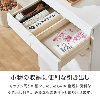 スライド棚付きダストボックス 分別 大容量 2分別 ごみ箱 ゴミ箱 幅55 スリム キッチンカウンター 鏡面 間仕切り スライドトレー レンジ台 キッチンラック 白 ホワイト キャスター おしゃれ(代引不可)